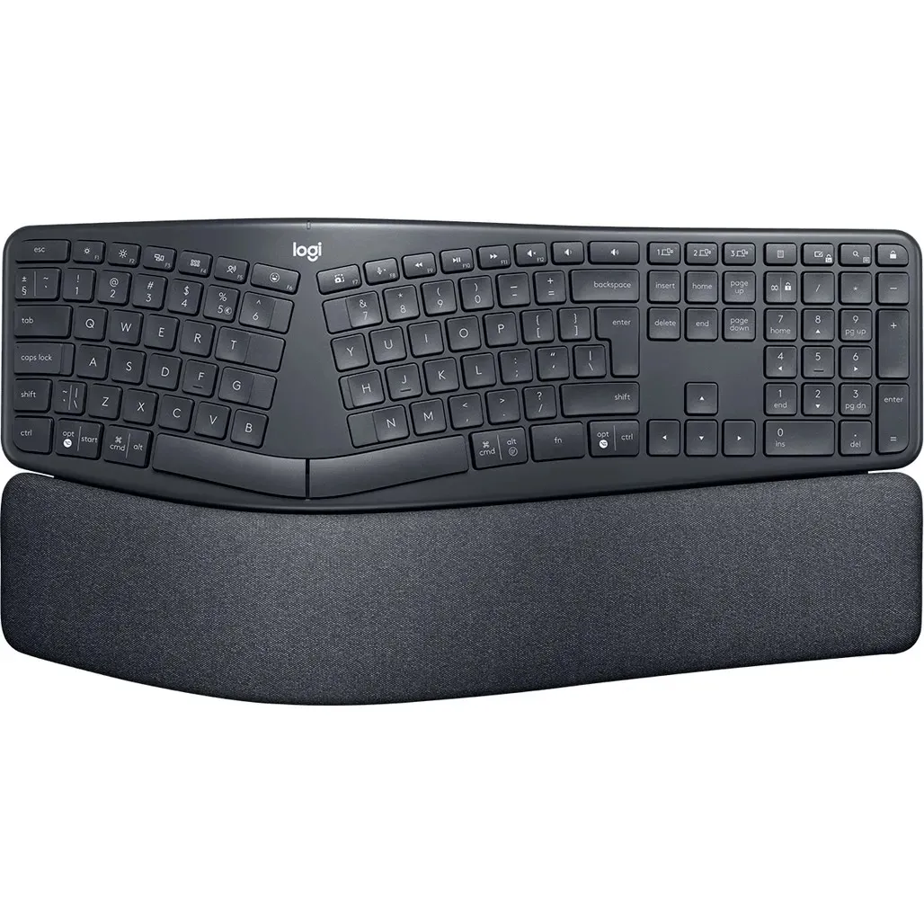 Клавіатура бездротова Logitech K860 Ergo Graphite (920-010352) - зображення 1