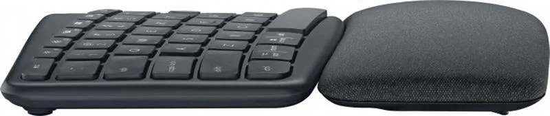 Клавіатура бездротова Logitech K860 Ergo Graphite (920-010352) - мініатюра 3