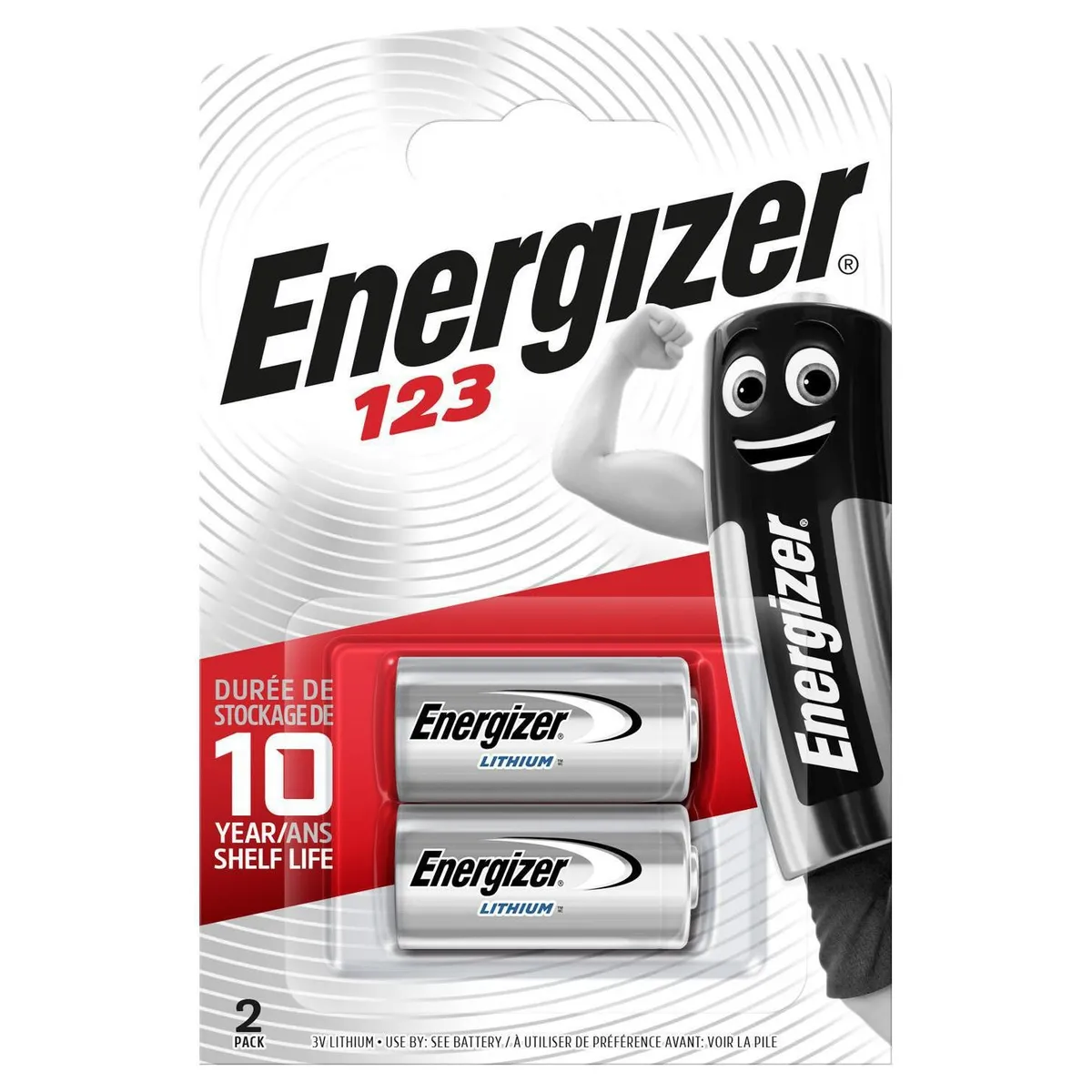 Батарейка Energizer CR123A Lithium 2шт (EL123AP) - зображення 1