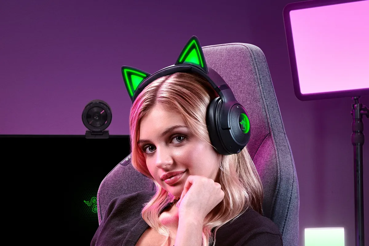 Bluetooth-гарнітура Razer Kraken Kitty V2 BT Black (RZ04-04860500-R3M1) - мініатюра 9