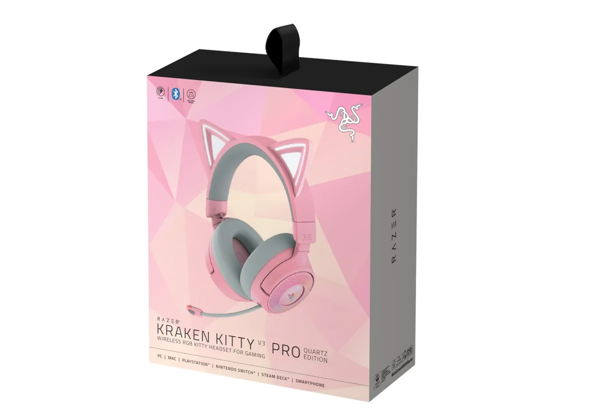 Гарнiтура Razer Kraken Kitty V3 Pro Quartz (RZ04-05170200-R3M1) - мініатюра 7