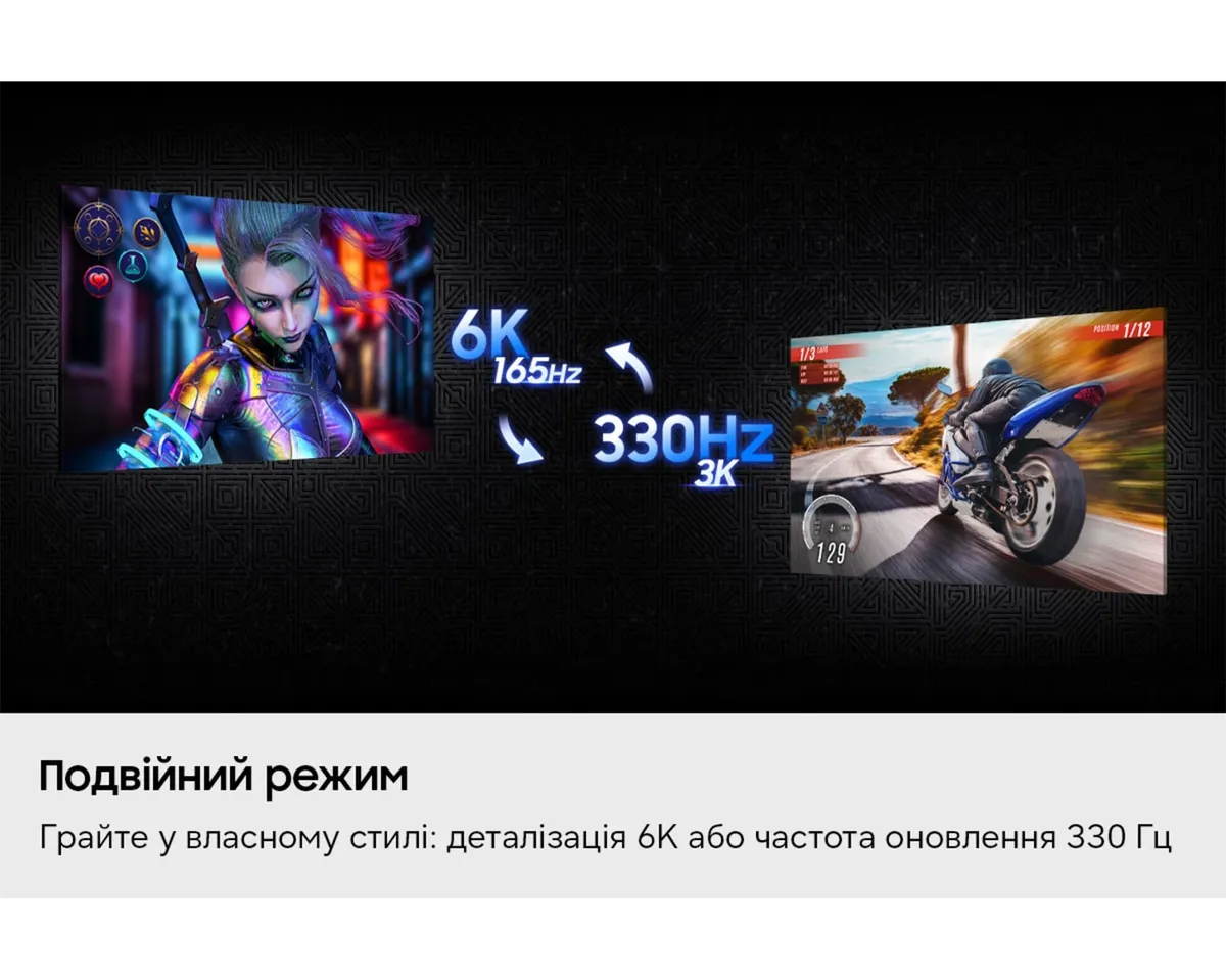 Монiтор Samsung 32" Odyssey Gaming G80HS (LS32HG802ESXUA) IPS Black 165Hz - мініатюра 7