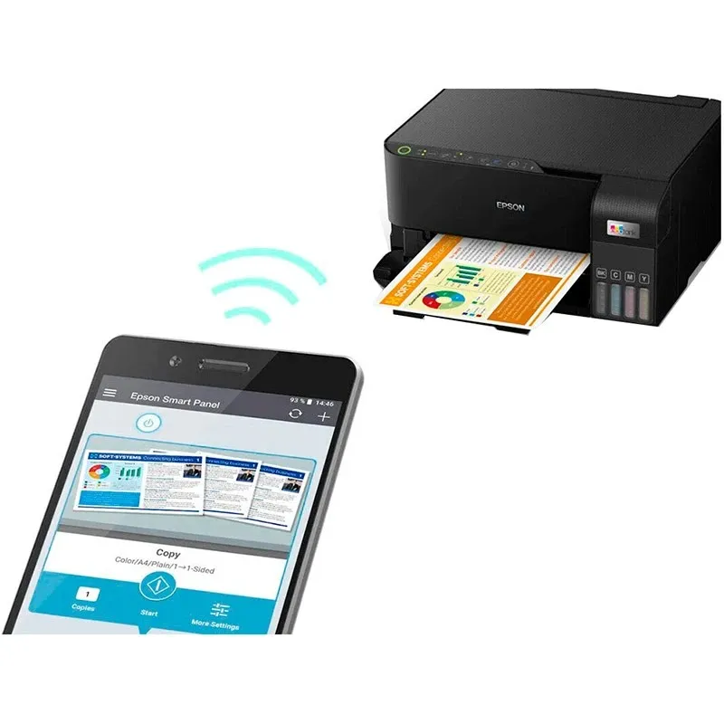 Багатофункціональний пристрій А4 кол. Epson L3550 Фабрика друку з Wi-Fi (C11CK59404) - мініатюра 6