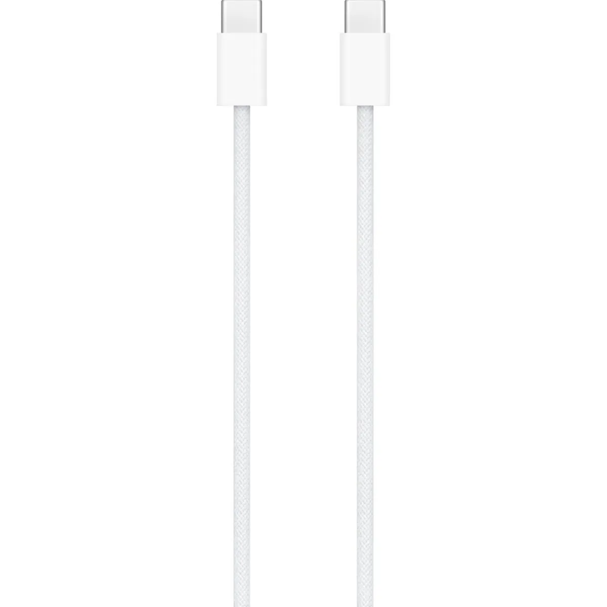 Кабель Apple Woven Charge USB Type-C - USB Type-C (M/M), 1 м, White (MW493ZM/A) - мініатюра 2
