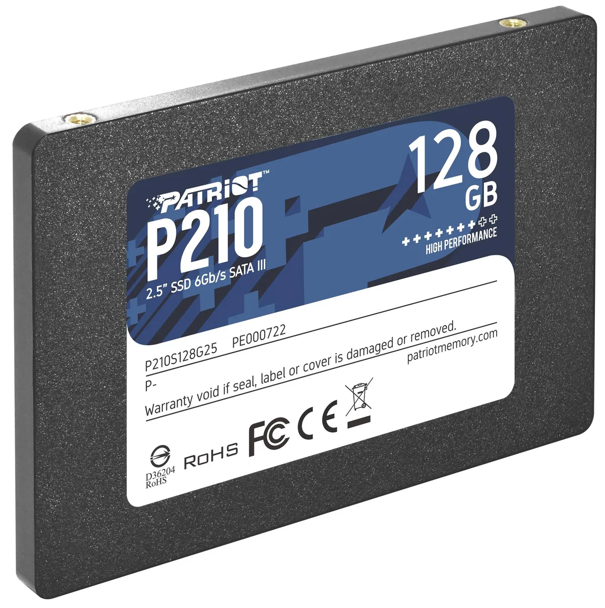 Накопичувач SSD  128GB Patriot P210 2.5" SATAIII TLC (P210S128G25) - мініатюра 5