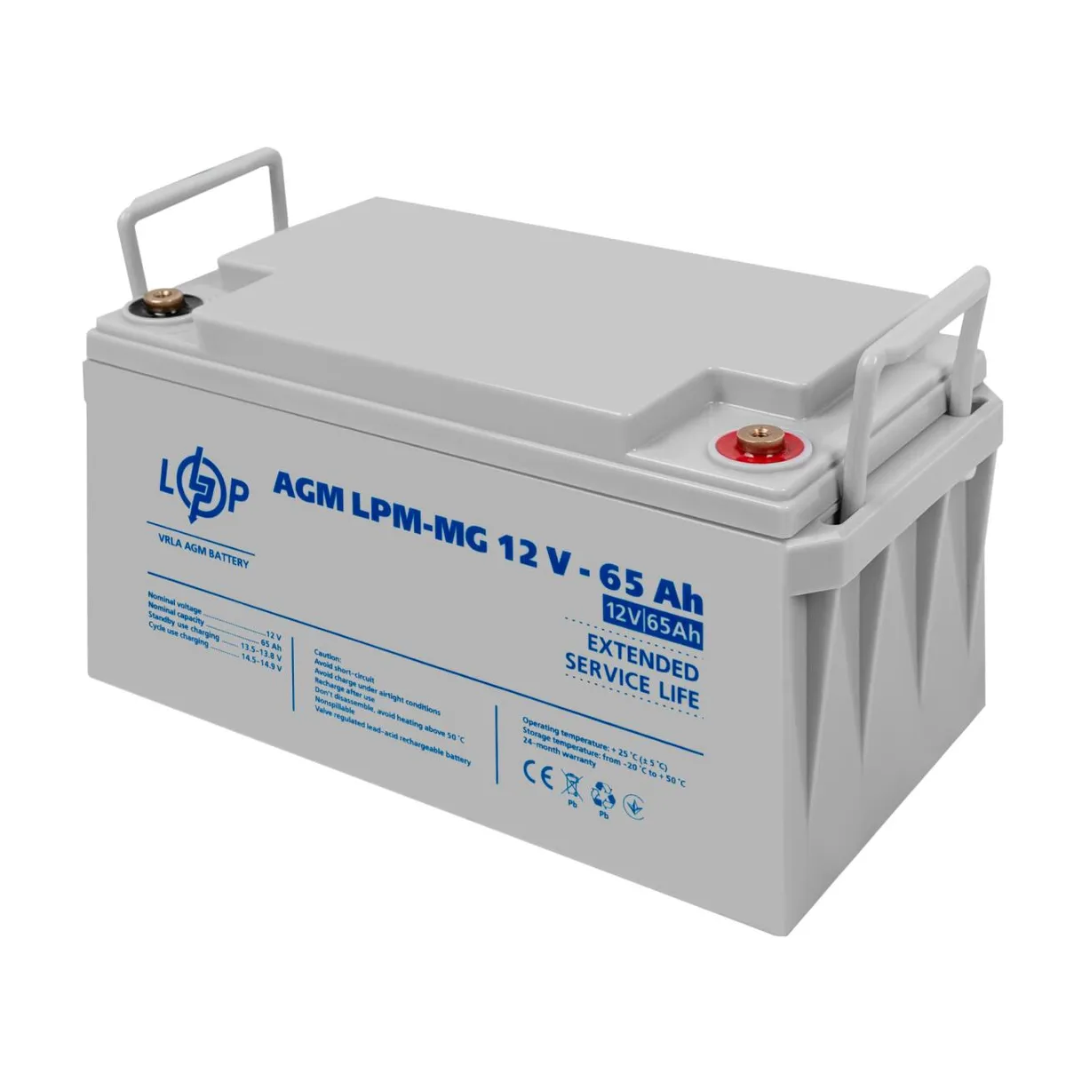 Акумулятор мультигелевий LPM-MG 12V - 65 Ah - мініатюра 7