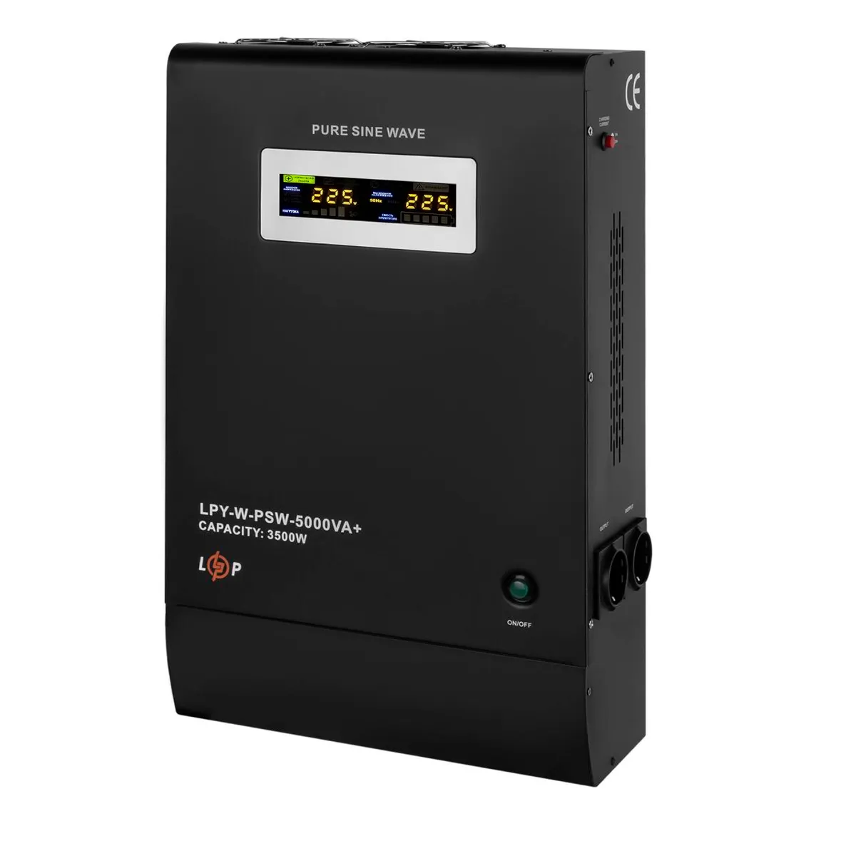 ДБЖ з правильною синусоїдою 48V LPY-W-PSW-5000VA+(3500Вт)10A/20A - мініатюра 2