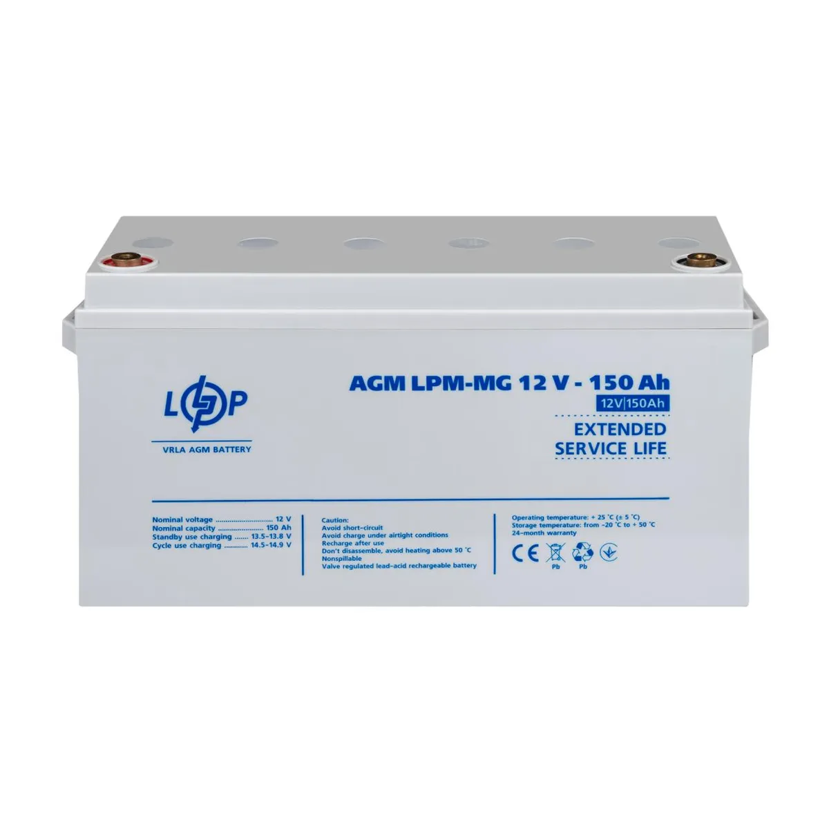 Акумулятор мультигелевий LPM-MG 12V - 150 Ah - мініатюра 2