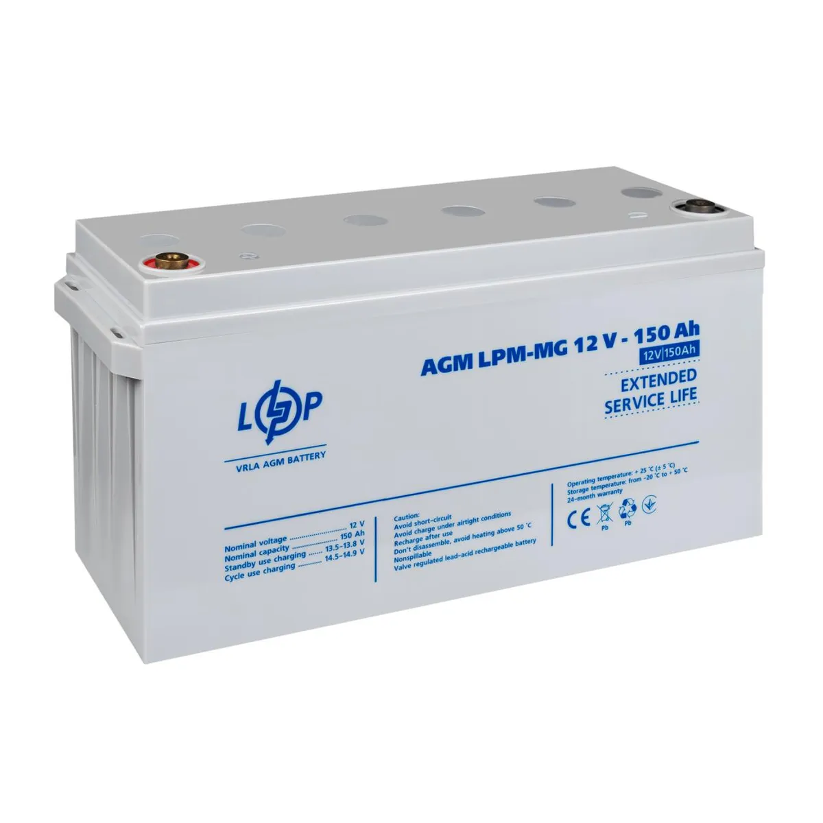 Акумулятор мультигелевий LPM-MG 12V - 150 Ah - мініатюра 3