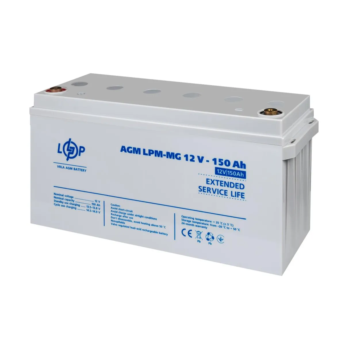Акумулятор мультигелевий LPM-MG 12V - 150 Ah - мініатюра 4