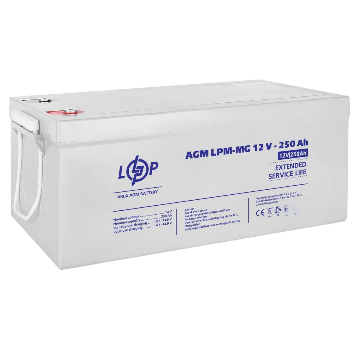 Акумулятор мультигелевий LPM-MG 12V - 250 Ah - мініатюра 2