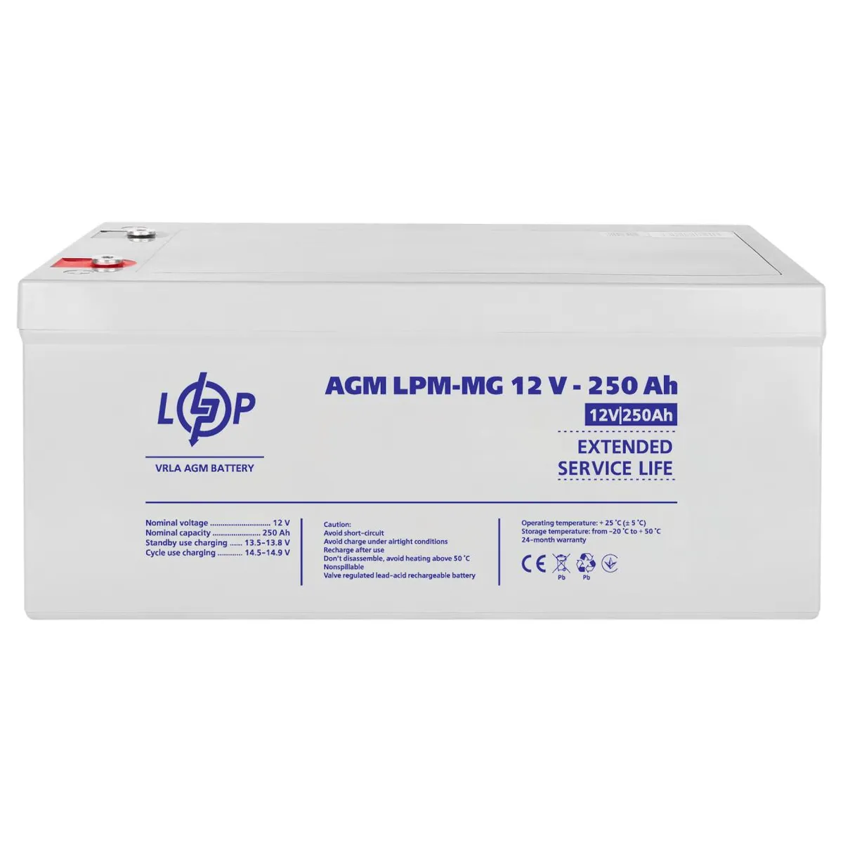 Акумулятор мультигелевий LPM-MG 12V - 250 Ah - мініатюра 4