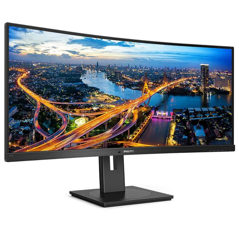 Монiтор Philips 34" UltraWide 346B1C/00 VA Black - мініатюра 2