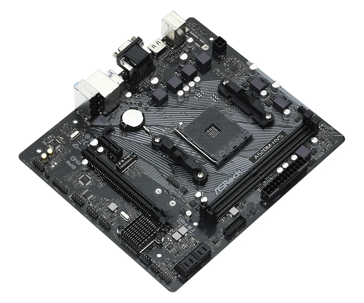 Материнська плата ASRock A520M-HVS Socket AM4 - мініатюра 2