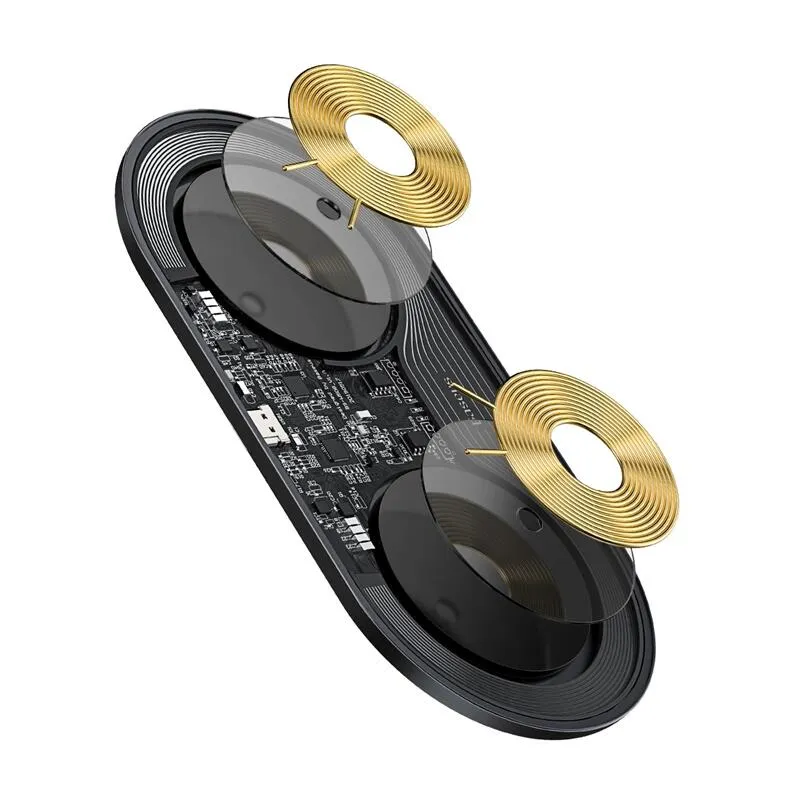 Бездротовий зарядний пристрій Baseus Simple 18W 2 in 1 Crystal (WXJK-A01) - мініатюра 5
