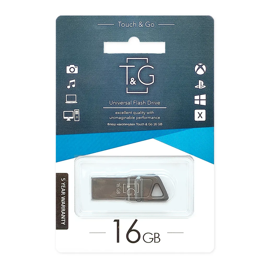 Флеш-накопичувач USB 16GB T&G 114 Metal Series (TG114-16G) - мініатюра 2