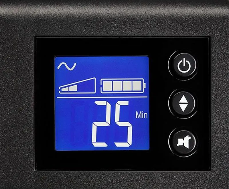 Джерело безперебійного живлення Eaton 5SC 1000i Rack2U, Lin.int, 8хIEC, RS-232, USB, LCD, металл (5SC1000IR) - мініатюра 3