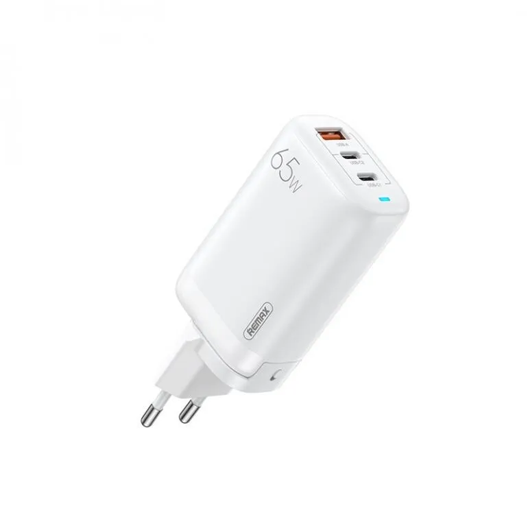 Зарядний пристрій Remax Ligil 65W PD+QC GaN Білий (RP-U55) - зображення 1