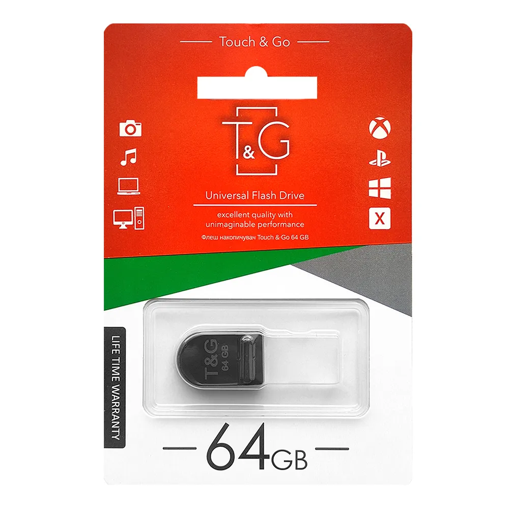 Флеш-накопичувач USB 64GB T&G 010 Shorty Series (TG010-64GB) - мініатюра 2
