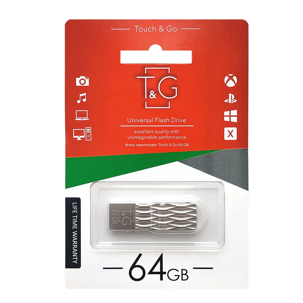 Флеш-накопичувач USB 64GB T&G 103 Metal Series Silver (TG103-64G) - мініатюра 2