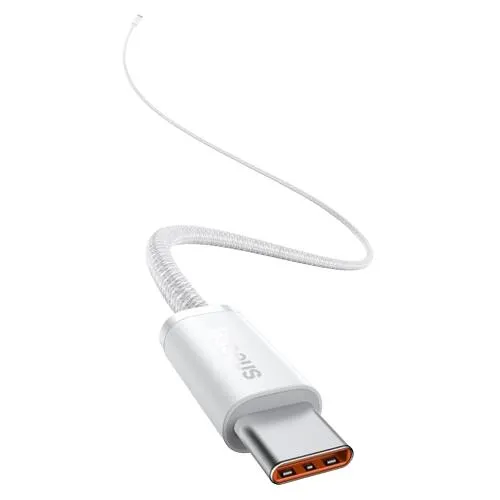 Кабель Baseus Dynamic Type-C для Type-C 100W 1M Білий (CALD000202) - мініатюра 2