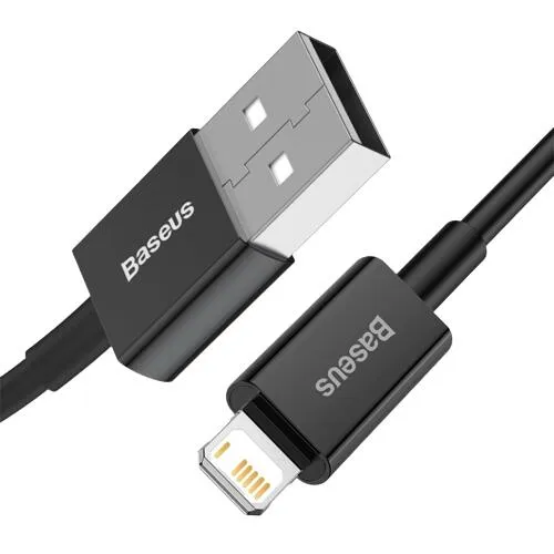 Кабель Baseus Superior USB 2.0 to Lightning 2.4А 1M Чорний (CALYS-A01) - мініатюра 2