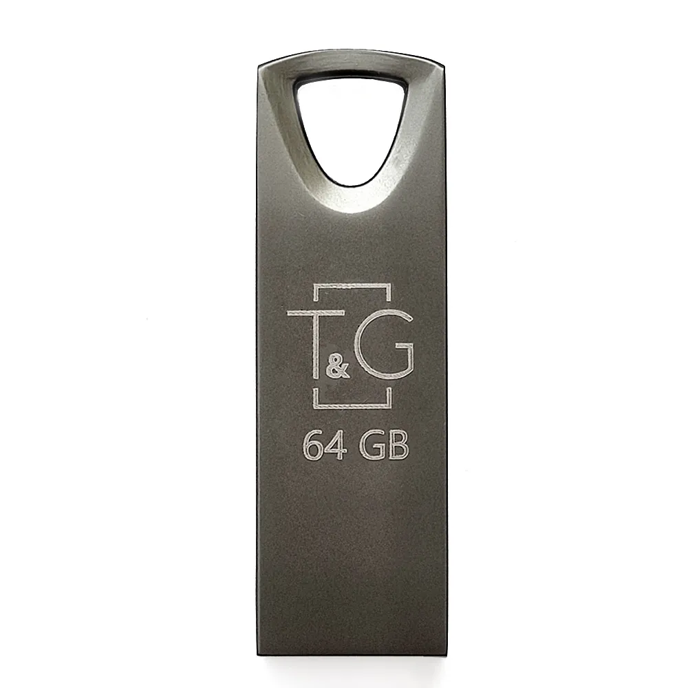 Флеш-накопичувач USB 64GB T&G 117 Metal Series Black (TG117BK-64G) - зображення 1