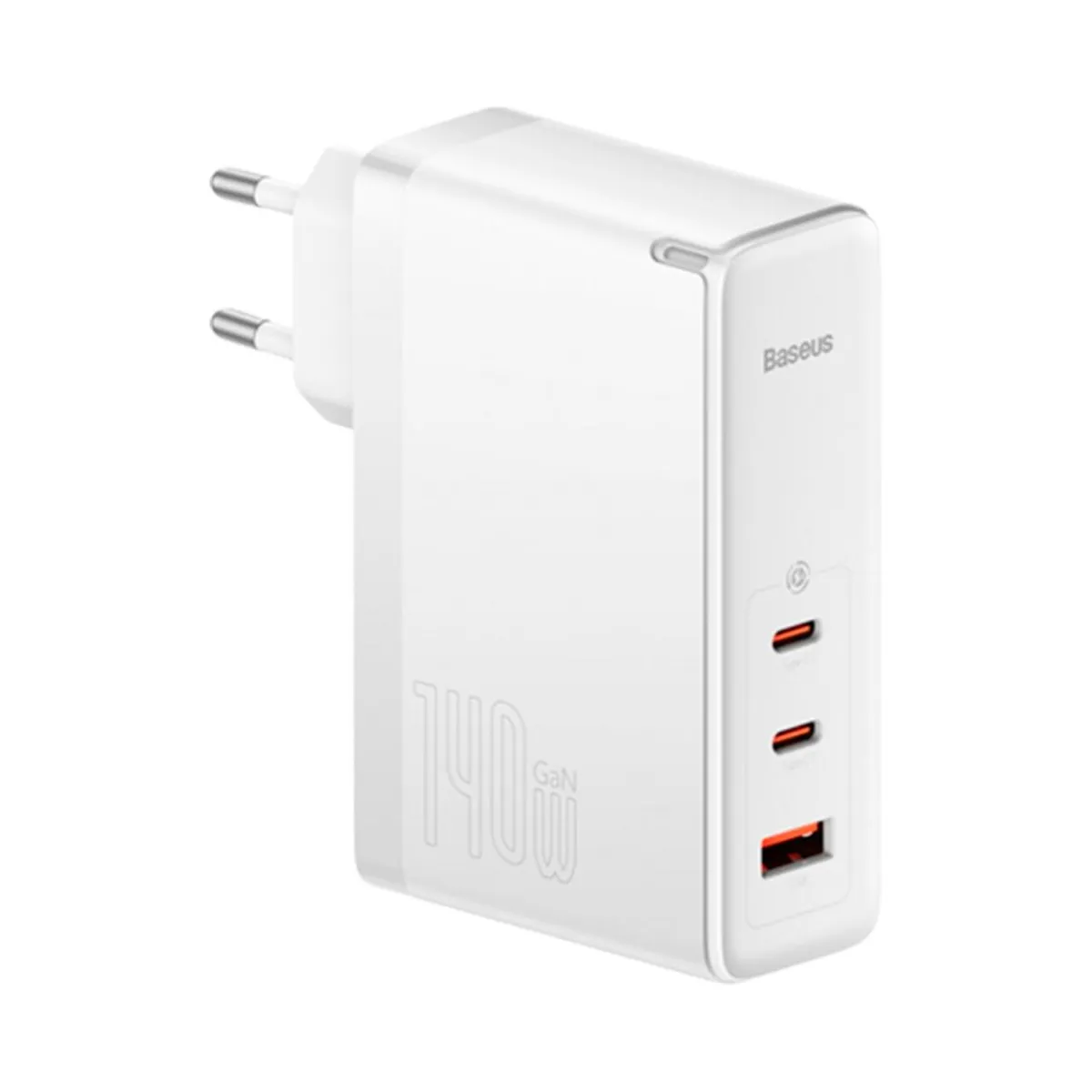 Мережевий зарядний пристрій Baseus GaN5 Pro 3 порта, USB + Type-C 140W Белый (CCGP100202) - зображення 1