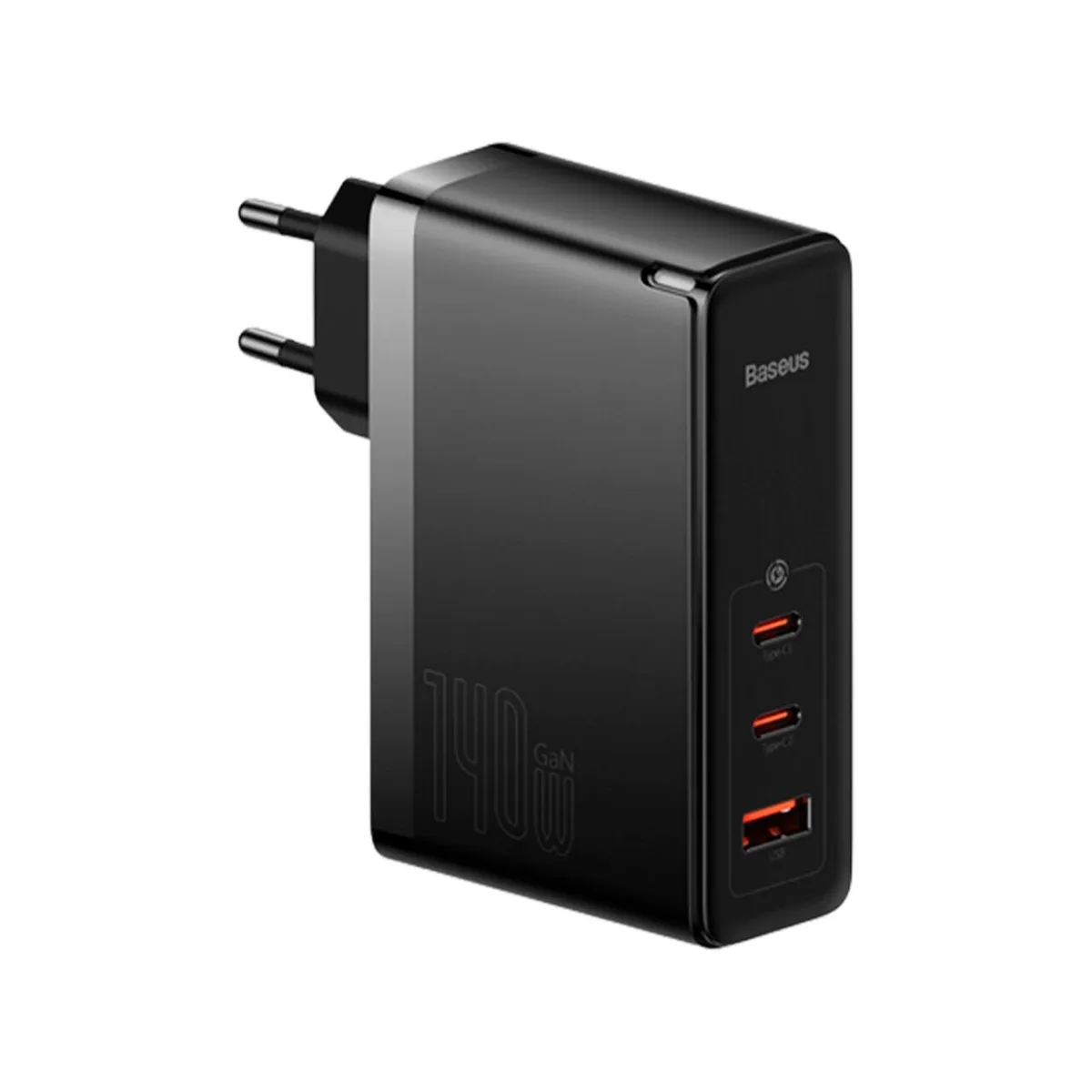 Мережевий зарядний пристрій Baseus GaN5 Pro 3 порта, USB + Type-C 140W Черный (CCGP100201) - зображення 1