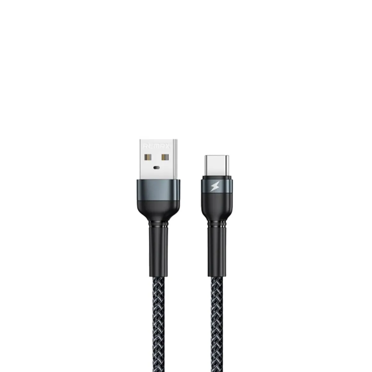 Кабель Remax Jany USB 2.0 to Type-C 2.4A 1M Черный (RC-124a) - зображення 1