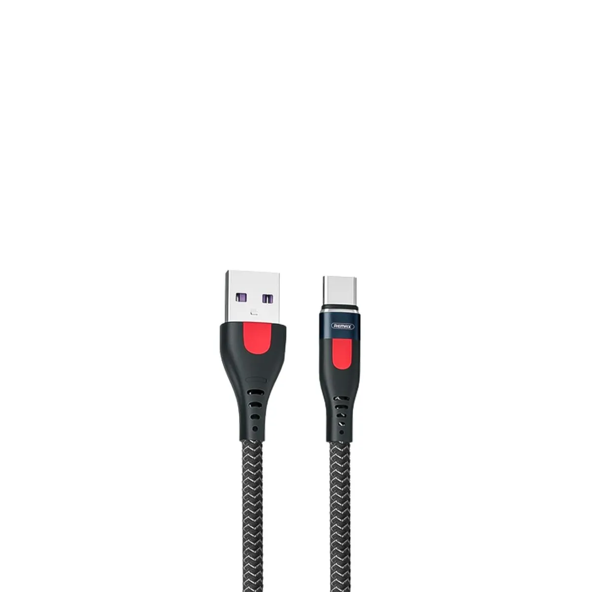 Кабель Remax Lesu Pro Aluminum Alloy USB 2.0 to Type-C 5A 1M Черный (RC-188a) - зображення 1