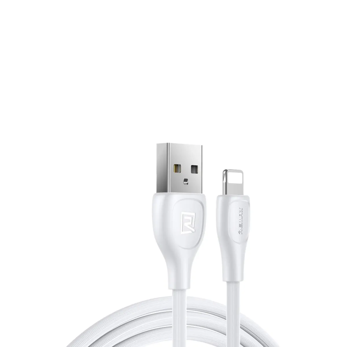 Кабель Remax Lesu Pro USB 2.0 to Lightning 2.1A 1M Белый (RC-160i-w) - зображення 1