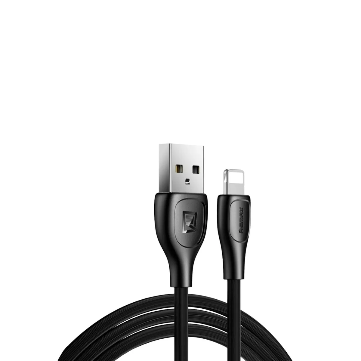 Кабель Remax Lesu Pro USB 2.0 to Lightning 2.1A 1M Черный (RC-160) - зображення 1