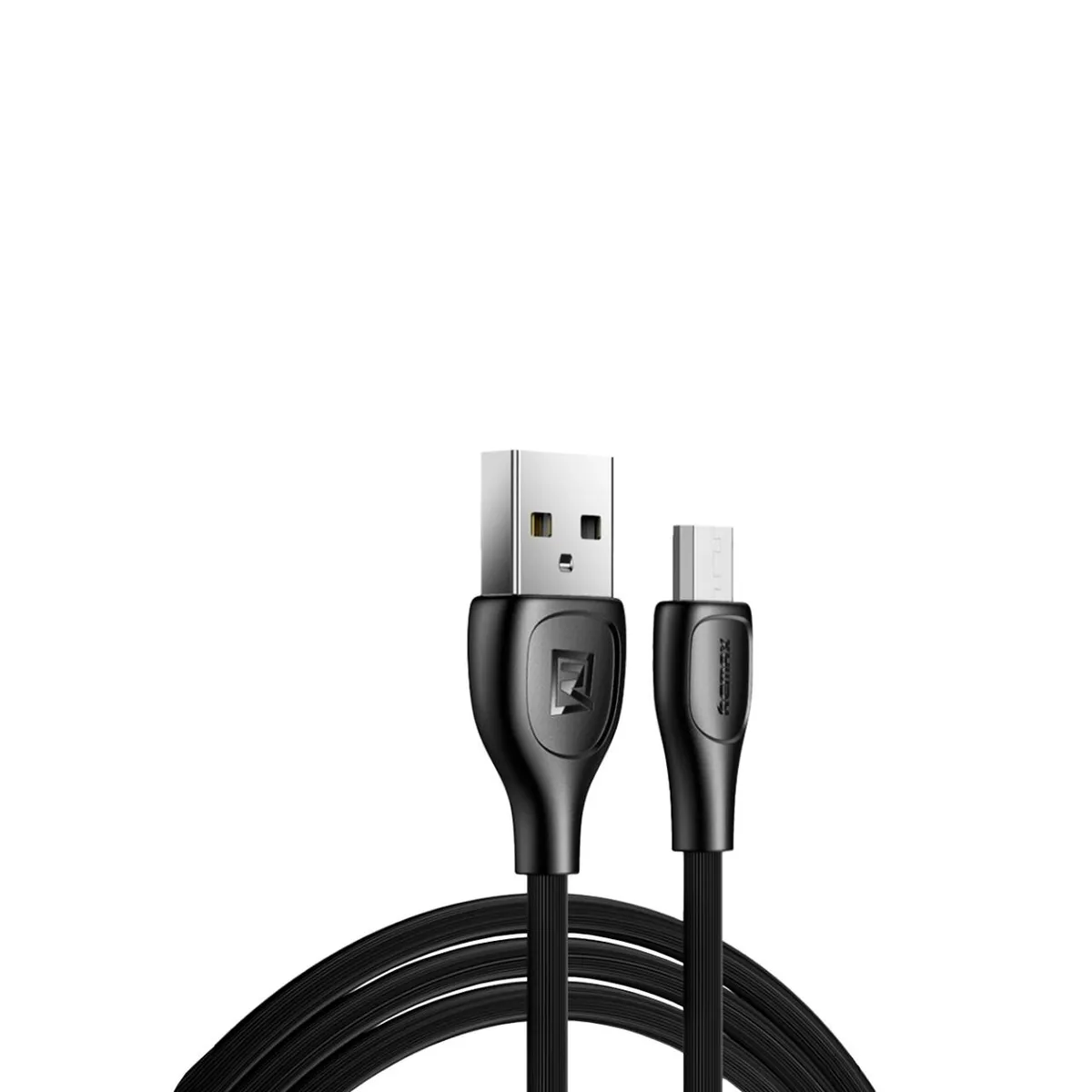Кабель Remax Lesu Pro USB 2.0 to microUSB 2.1A 1M Черный (RC-160m-b) - зображення 1
