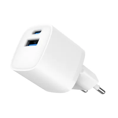 Мережевий зарядний пристрій Gembird 1 USB-A + 1 Type-C PD20Вт + QC3.0 18Вт (TA-UC-PDQC20-W-01) - мініатюра 4