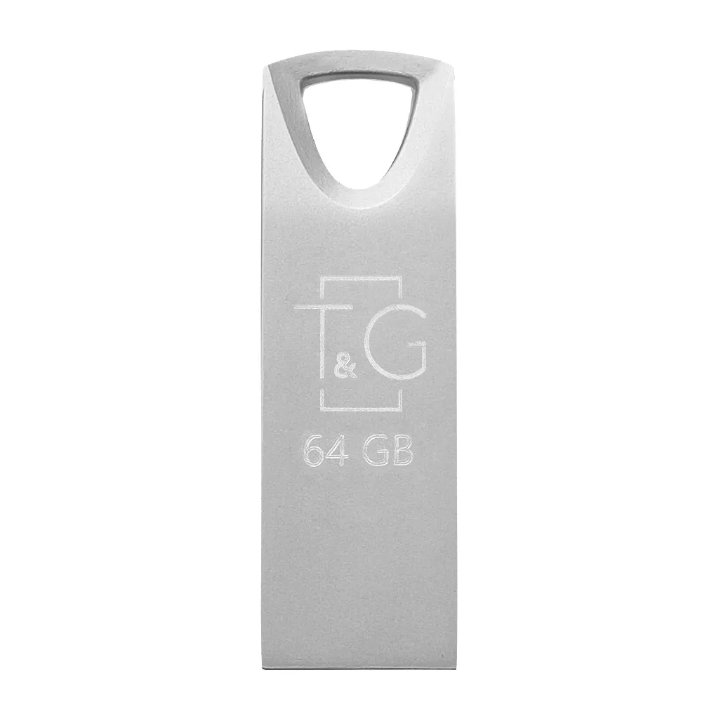 Флеш-накопичувач USB 64GB T&G 117 Metal Series Silver (TG117SL-64G) - зображення 1