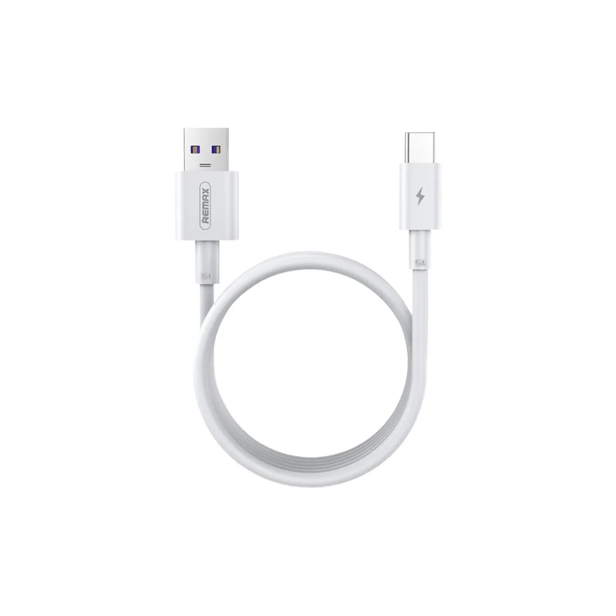 Кабель Remax Marlik USB 2.0 to Type-C 5A 2M Белый (RC-183а) - зображення 1