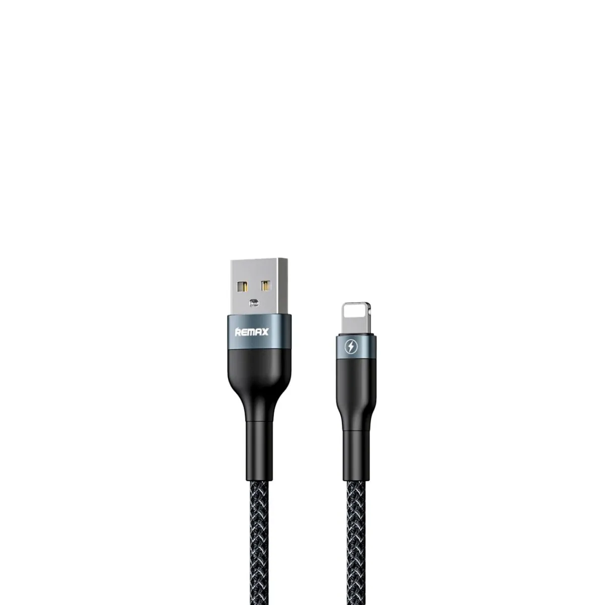 Кабель Remax Sury 2 USB 2.0 to Lightning 2.4A 1M Черный (RC-064i-b) - зображення 1