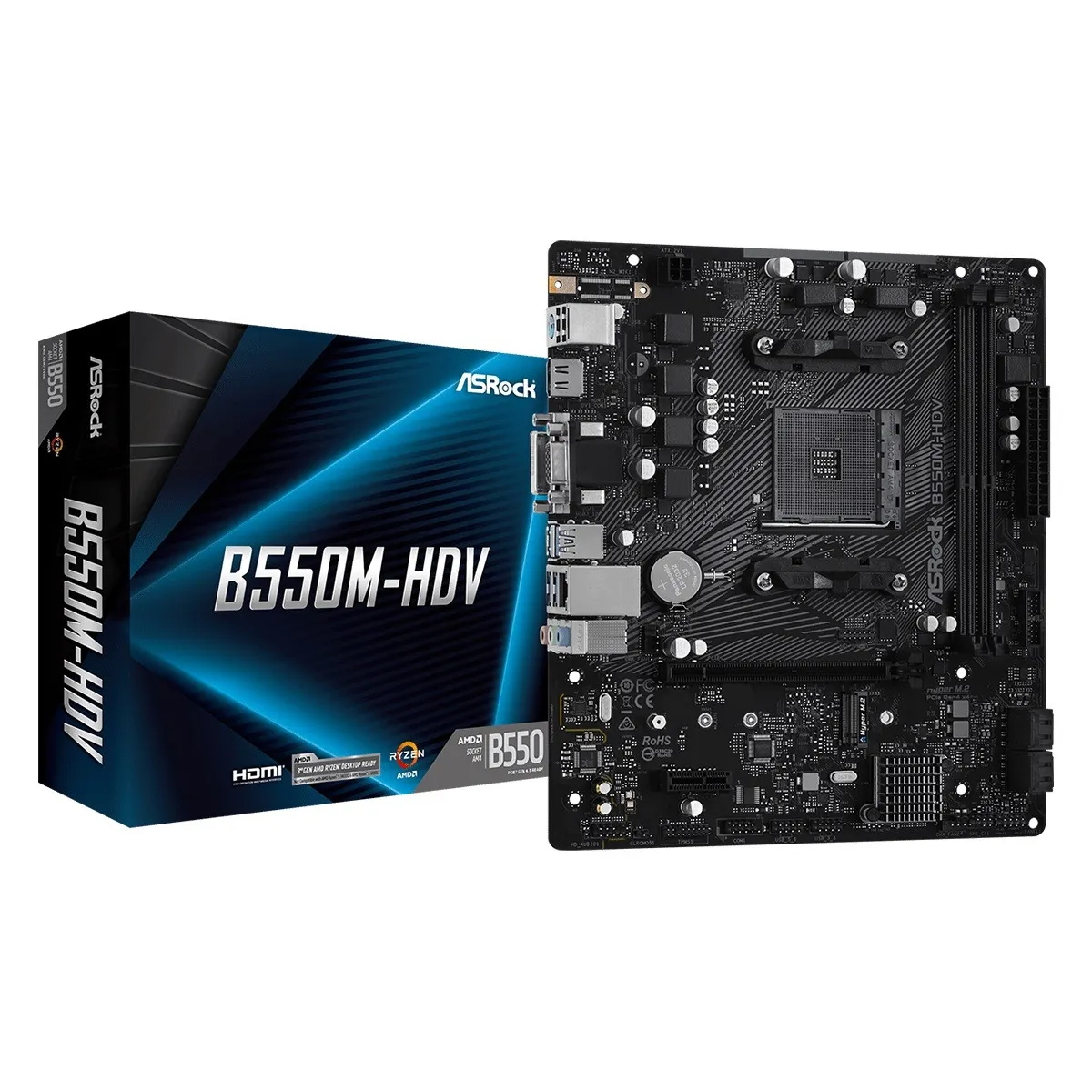 Материнська плата ASRock B550M-HDV Socket AM4 - мініатюра 5