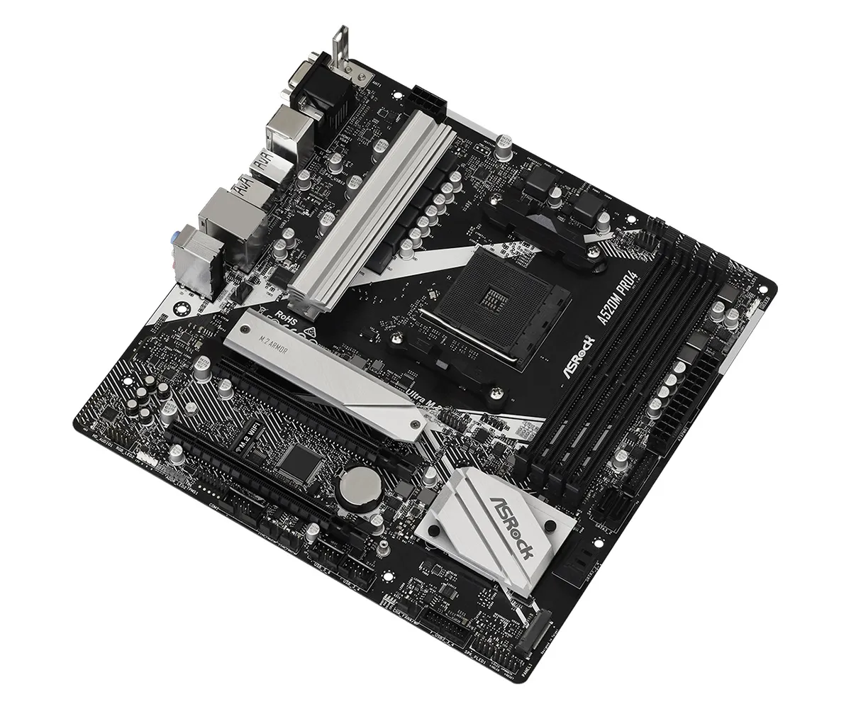 Материнська плата ASRock A520M Pro4 Socket AM4 - мініатюра 2