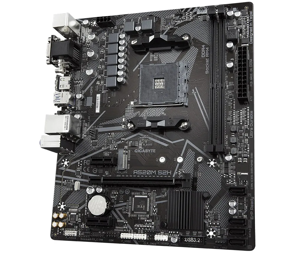 Материнська плата Gigabyte A520M S2H Socket AM4 - мініатюра 3