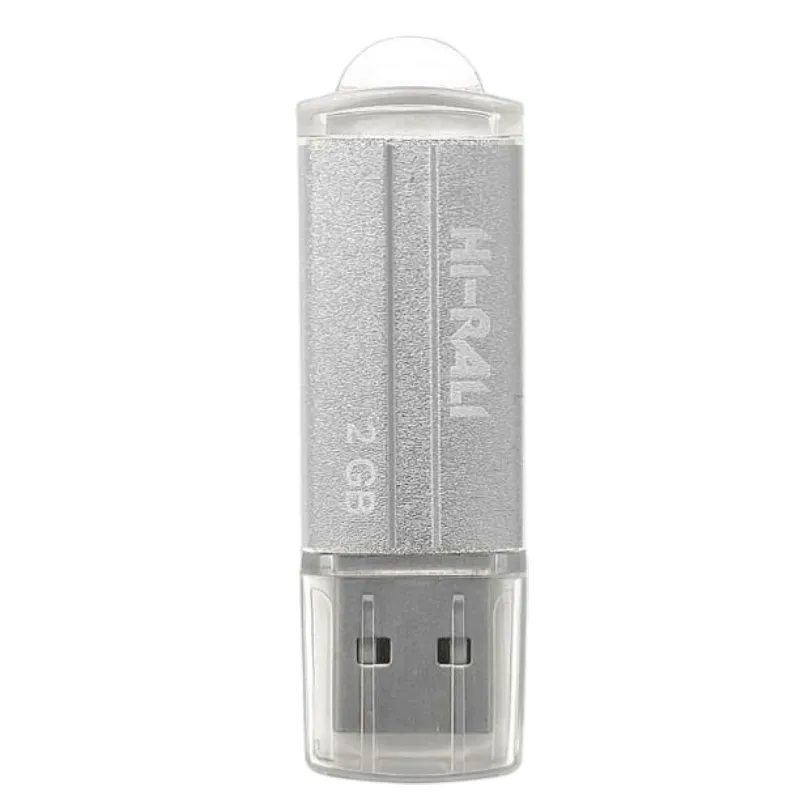 Флеш-накопичувач USB 2GB Hi-Rali Corsair Series Silver (HI-2GBCORSL) - зображення 1