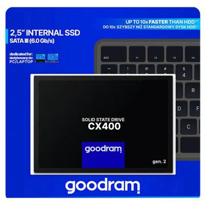 Накопичувач SSD  512GB Goodram CX400 Gen.2 2.5" SATAIII 3D TLC (SSDPR-CX400-512-G2) - мініатюра 8