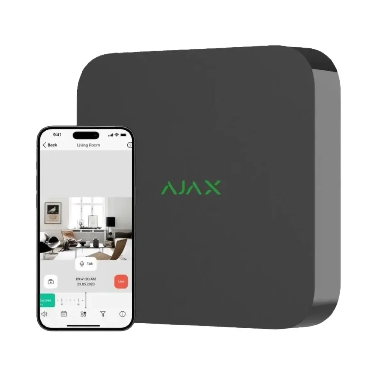 Мережевий відеореєстратор Ajax NVR (8ch) (8EU) на 8 каналів чорний - мініатюра 2