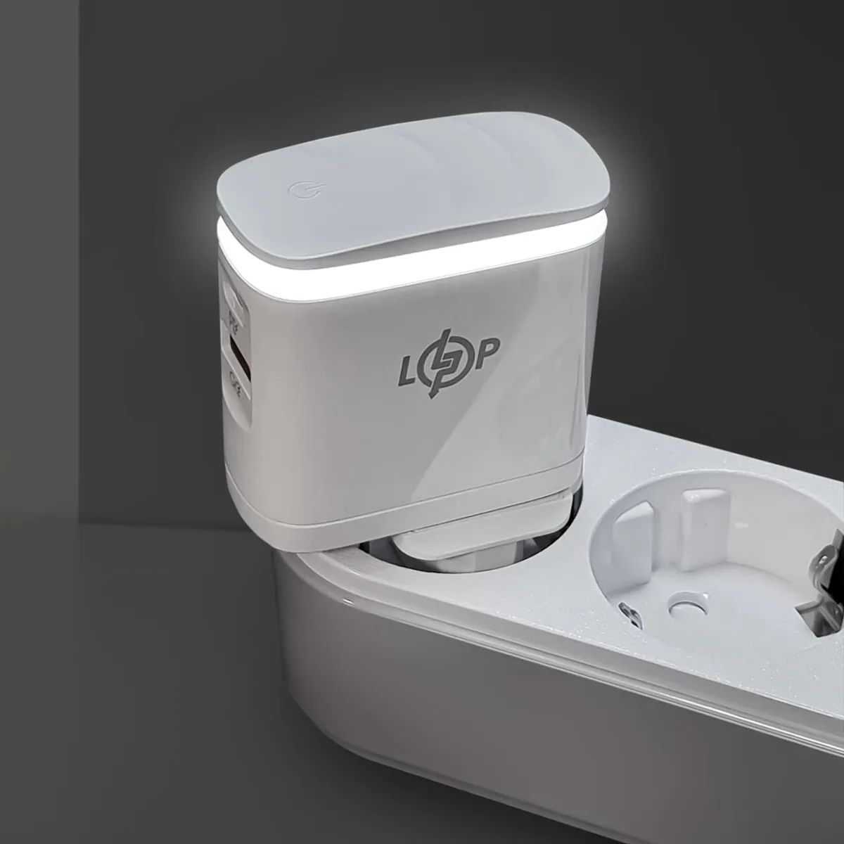 Зарядка для телефона LP 25W (Type-C+USB) QC3.0 PD + кабель (Type-C to Type-C) 25WCH - мініатюра 3