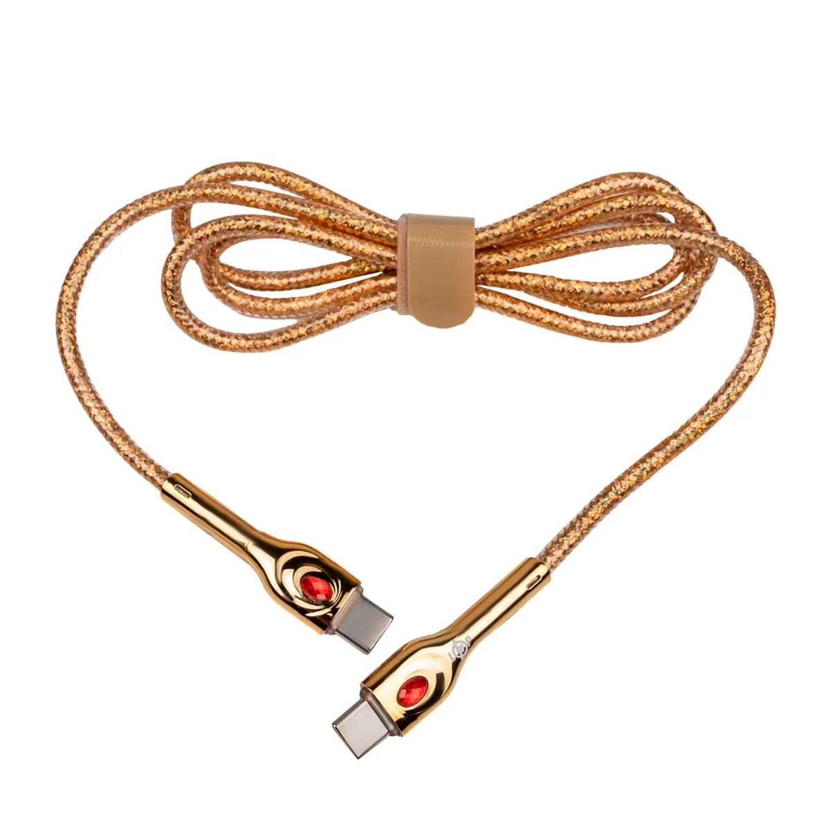 Кабель (шнур) LP USB Type-C на USB Type-C 5А 65Вт зі швидкою зарядкою (QC) 1м C651MС - мініатюра 2