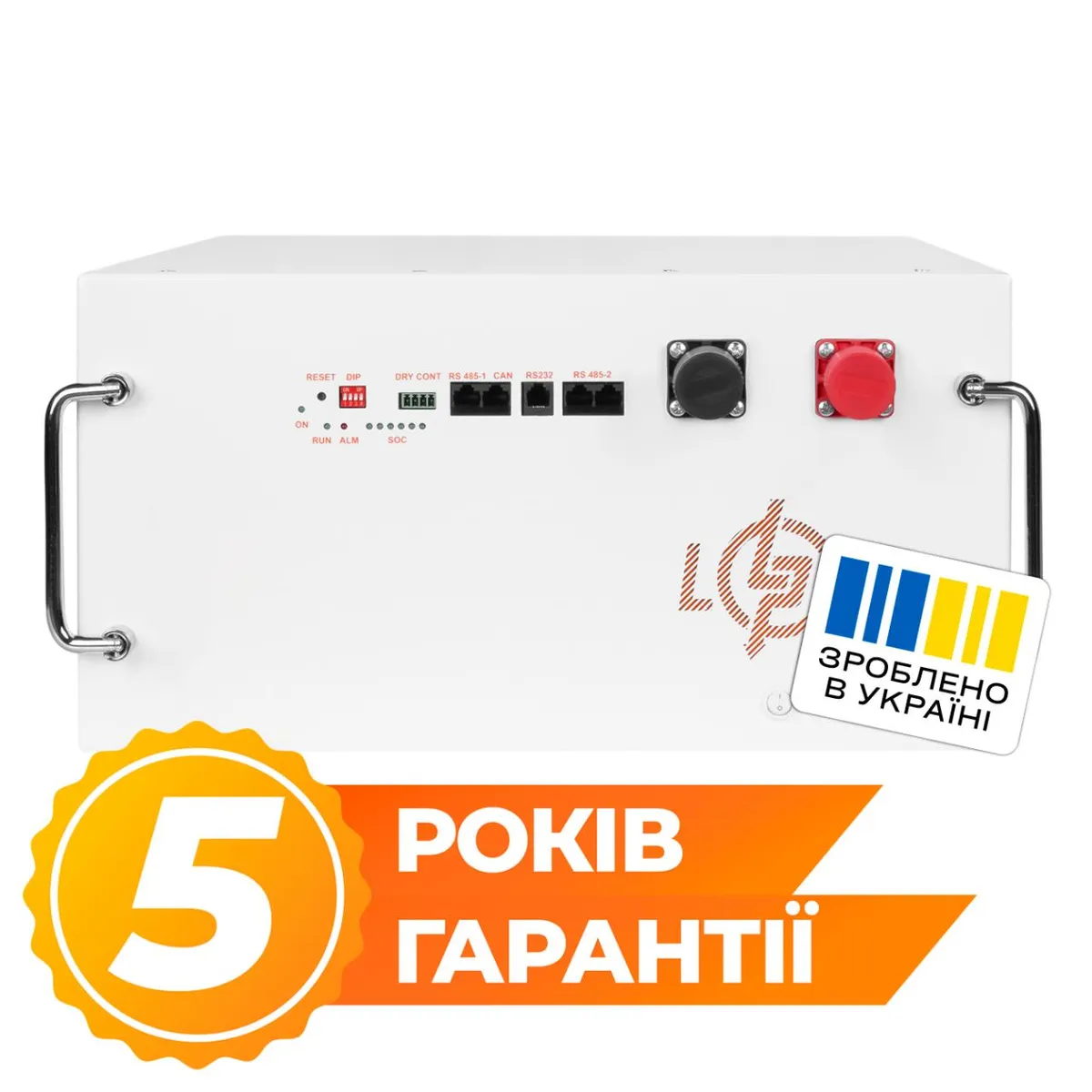 Акумулятор LP LiFePO4 51,2V - 230 Ah (11776Wh) (BMS JK 200A/100A) RM RS485/CAN WH - мініатюра 2