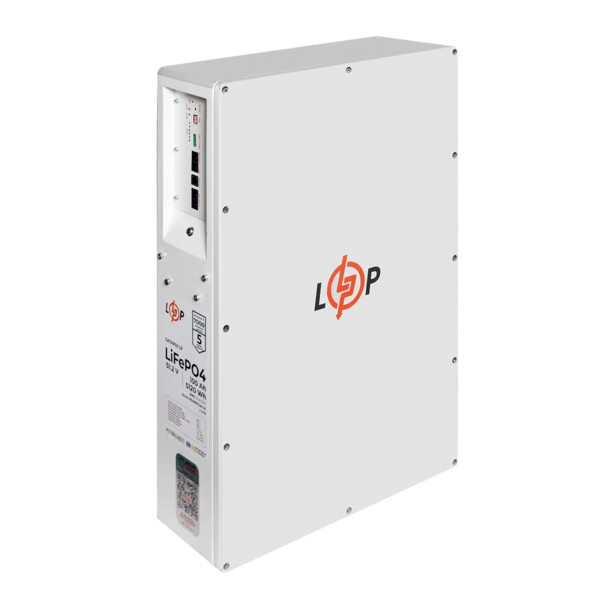 Акумулятор LP LiFePO4 51,2V - 100 Ah (5120Wh) (BMS JK 100A/50А) W RS485/CAN WH - мініатюра 3