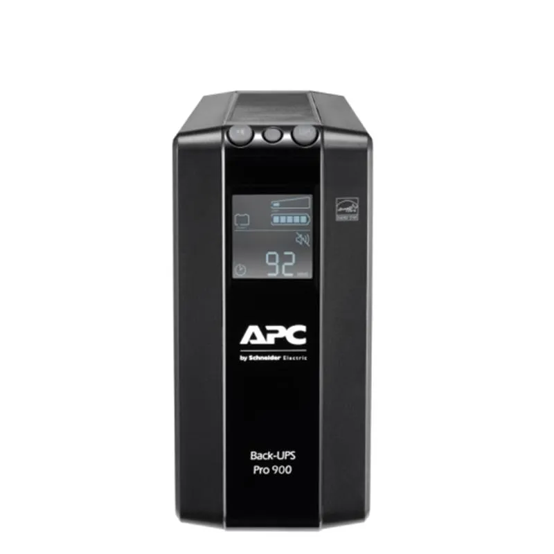 Джерело безперебійного живлення APC Back-UPS Pro BR 900VA, Lin.int., AVR, 6хIEC, RJ-11, RJ-45, LCD, метал (BR900MI) - зображення 1