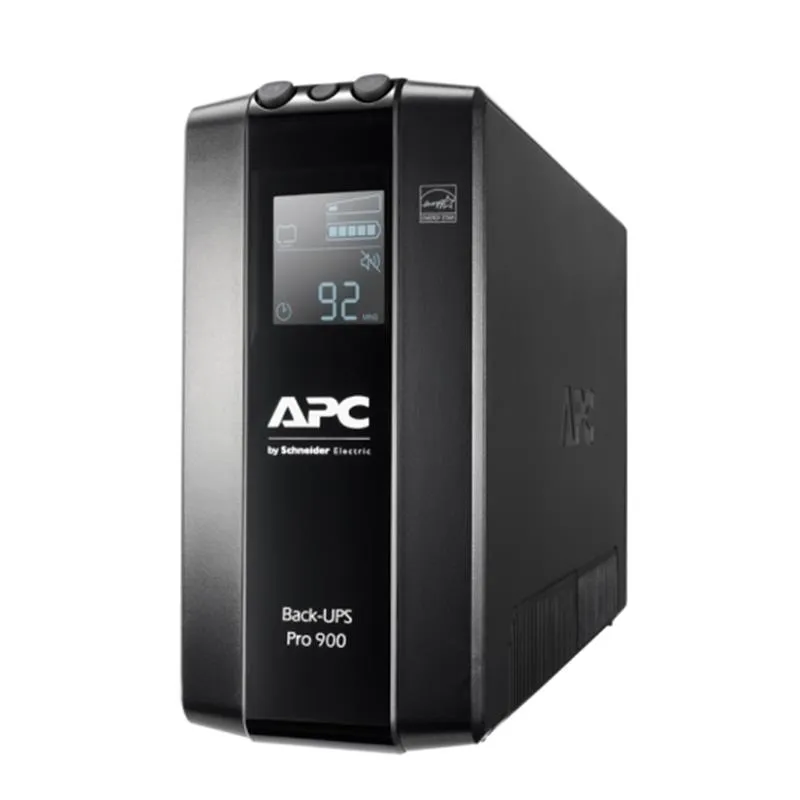 Джерело безперебійного живлення APC Back-UPS Pro BR 900VA, Lin.int., AVR, 6хIEC, RJ-11, RJ-45, LCD, метал (BR900MI) - мініатюра 2
